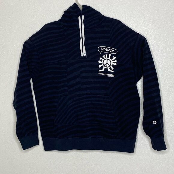 STANCE Black Pullover Hoodie Size L - Picture 1 of 6